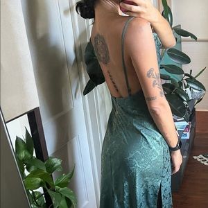 Green cowl neck Lulus dress, size small